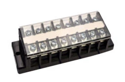 Idec, BTBH30C8, Terminal Block, 10 AWG, Black, Screw Clamp, Top Wire Entry Position