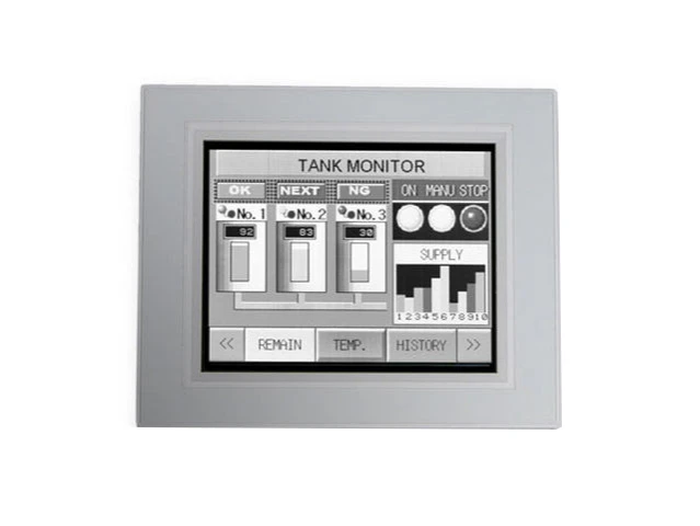 Idec, HG2G-5TT22TF-S, Color TFT, -4-140 Operating Temperature, 5 MB, 24VDC, 8 Watts, Panel Mount